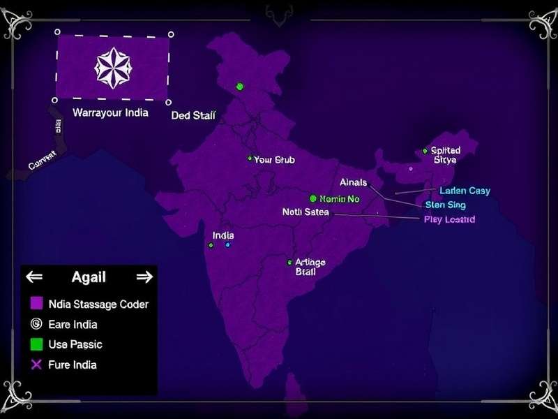 Explore All Indian Locations in the Game Star Anise Assassins India Locations Map